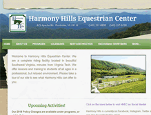 Tablet Screenshot of harmonyhills.com